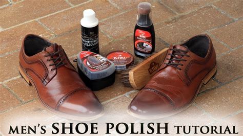 how to shine fake leather shoes|how to polish kiwi shoes.